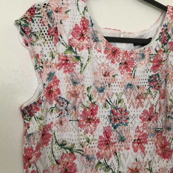 R&K Floral Print Flare Dress Sz 14 - Picture 5 of 7